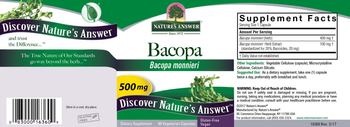 Nature's Answer Bacopa 500 mg - supplement