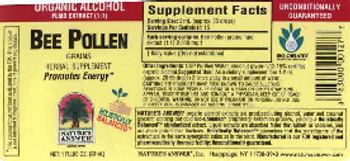 Nature's Answer Bee Pollen Grains - herbal supplement