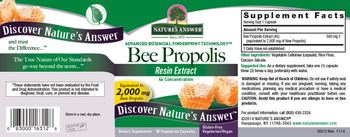Nature's Answer Bee Propolis 2,000 mg - supplement