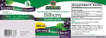 Nature's Answer Bilberry 205 mg - supplement