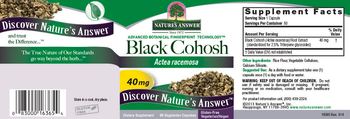 Nature's Answer Black Cohosh 40 mg - supplement