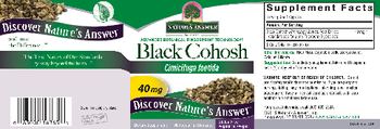 Nature's Answer Black Cohosh 40 mg - supplement