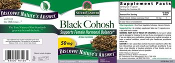 Nature's Answer Black Cohosh 50 mg - supplement