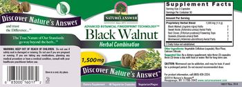 Nature's Answer Black Walnut 1,500 mg - supplement