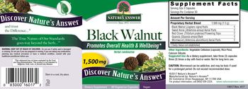 Nature's Answer Black Walnut 1,500 mg - supplement