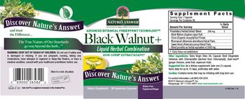 Nature's Answer Black Walnut + - supplement