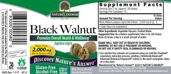Nature's Answer Black Walnut 2,000 mg Alcohol-Free - herbal supplement