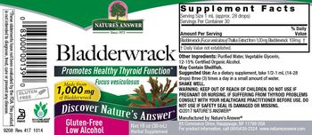 Nature's Answer Bladderwrack - herbal supplement