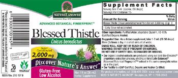 Nature's Answer Blessed Thistle 2,000 mg - herbal supplement