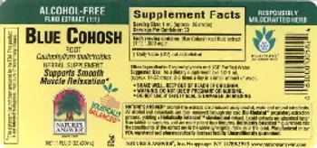 Nature's Answer Blue Cohosh Root - herbal supplement