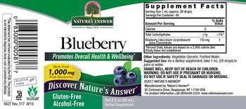 Nature's Answer Blueberry Alcohol-Free - herbal supplement