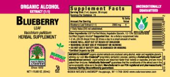 Nature's Answer Blueberry Leaf - herbal supplement