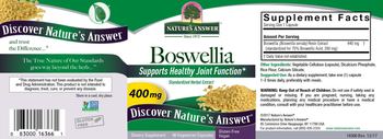 Nature's Answer Boswellia 400 mg - supplement