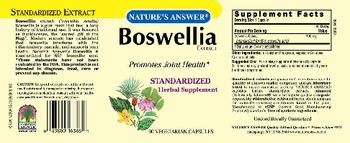 Nature's Answer Boswellia Extract - standardized herbal supplement