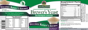 Nature's Answer Brewer's Yeast - supplement