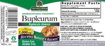 Nature's Answer Bupleurum 1,000 mg Alcohol-Free - herbal supplement
