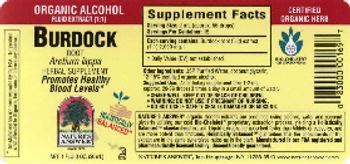 Nature's Answer Burdock Root - herbal supplement