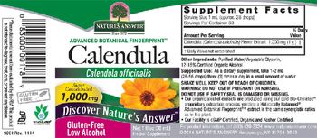 Nature's Answer Calendula 1,000 mg - herbal supplement