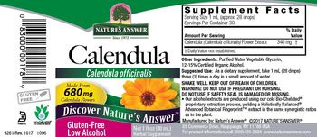Nature's Answer Calendula - herbal supplement