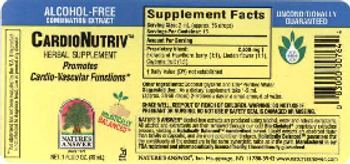 Nature's Answer CardioNutriv - herbal supplement