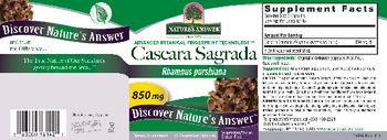 Nature's Answer Cascara Sagrada 850 mg - supplement