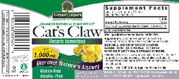 Nature's Answer Cat?s Claw 1,000 mg Alcohol-Free - herbal supplement