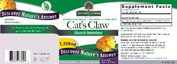 Nature's Answer Cat's Claw 1,350 mg - supplement