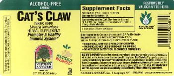 Nature's Answer Cat's Claw Inner Bark Alcohol-Free - herbal supplement