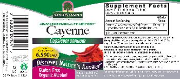 Nature's Answer Cayenne 6,500 SHU - herbal supplement