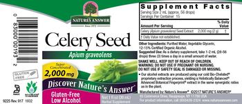 Nature's Answer Celery Seed 2,000 mg - herbal supplement