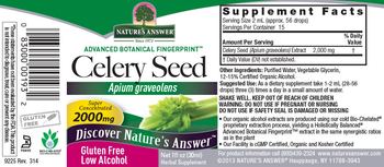 Nature's Answer Celery Seed 2000 mg - herbal supplement
