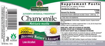 Nature's Answer Chamomile 2000 mg - herbal supplement