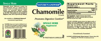 Nature's Answer Chamomile Flower - 