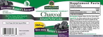 Nature's Answer Charcoal 560 mg - supplement