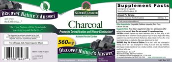 Nature's Answer Charcoal 560 mg - supplement