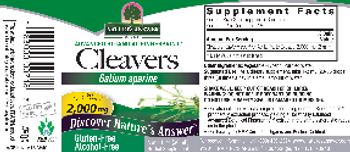Nature's Answer Cleavers 2,000 mg - herbal supplement