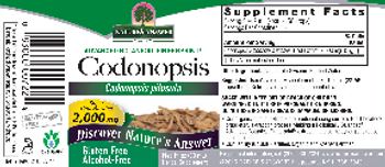 Nature's Answer Codonopsis 2,000 mg Alcohol-Free - herbal supplement