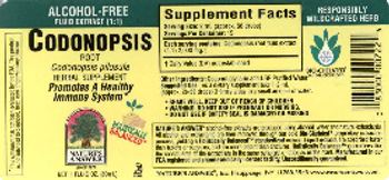 Nature's Answer Codonopsis Root Alcohol-Free - herbal supplement