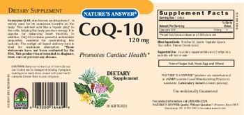 Nature's Answer CoQ-10 120 mg - supplement
