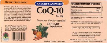 Nature's Answer CoQ-10 60 mg - supplement
