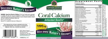 Nature's Answer Coral Calcium 1000 mg - supplement