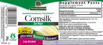 Nature's Answer Cornsilk 2,000 mg - herbal supplement