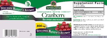 Nature's Answer Cranberry 800 mg - supplement