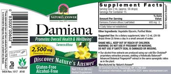 Nature's Answer Damian Alcohol-Free - herbal supplement
