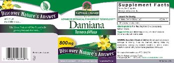 Nature's Answer Damiana 800 mg - supplement