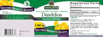 Nature's Answer Dandelion 1,260 mg - supplement