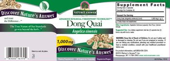 Nature's Answer Dong Quai 1,000 mg - supplement