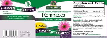 Nature's Answer Echinacea 1,200 mg - supplement