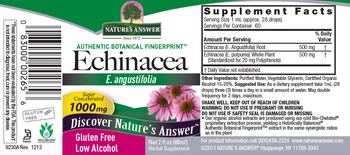 Nature's Answer Echinacea 1000 mg - herbal supplement