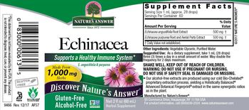 Nature's Answer Echinacea Alcohol-Free - supplement